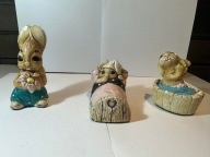 Figurki - króliki a la Pandelfin / Moorcraft | vintage, England