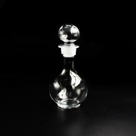 Szklana Karafka Vintage PRL Retro Szkło Zastawa Stołowa 1980 Dom Dekoracja