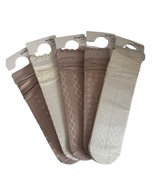 Zestaw 5 x Skarpetki damskie eleganckie satynowe 39-42 w subtelne wzory