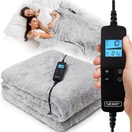 Koc Elektryczny Yoer 180x160 XL Mata Grzewcza 160W | Timer | Pilot LCD