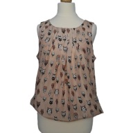 JENNIFER TAYLOR damska bluzka z nadrukiem w sowy M