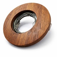 Maskownica oczka sufitowego GU10 - halogenowa oprawa wpuszczana - drewno