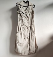 Letnia sukienka w stylu safari NEXT 36 38 z klapami kieszeniami (603)