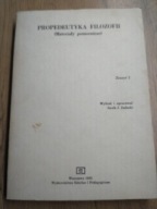Propedeutyka filozofii (materiały pomocnicze) zeszyt 1 Jadacki