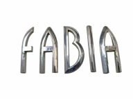 ZNACZEK EMBLEMAT LOGO NAPIS LITERY LITERA TYŁ NA KLAPĘ SKODA FABIA 1 I 6Y