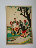 Bajka KOT W BUTACH - stara pocztówka z czasu wojny