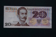 Banknot Polska PRL 20 złotych ser AD 1982 rok !!!