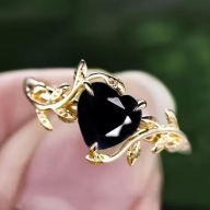 PIERŚCIONEK walentynki VINTAGE boho DIAMENTAMI zaręczyny pozłacany cyrkonia