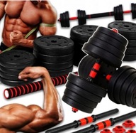 HANTLE 2x 10 kg do ĆWICZEŃ CIĘŻARKI 20 kg ! REGULOWANE DO TRENINGU SIŁOWNIA