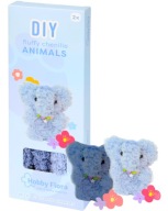 PUSZYSTE ZWIERZĄTKA ZESTAW KREATYWNY TAŚMA SZENILOWA AKCESORIA DIY