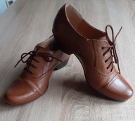 LASOCKI - karmelowe botki damskie 36