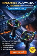 TRANSMITER ŁADOWARKA SAMOCHODOWA BLUETOOTH AMK USB TYP-C / USB 5v / 31.1A