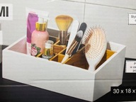 Smukee Home Organizer z przegródkami 30x18x12cm drewno bambusowe mdf