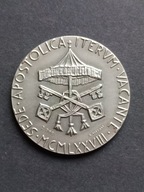 WATYKAN MEDAL SEDE VACANTE RZADKI UNCJA SREBRA Promo