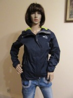 KARI TRAA granatowa kurtka wiosenna z kapturem jak nowa _ S