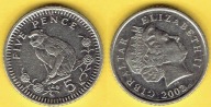 GIBRALTAR 5 PENCE 2002 r.