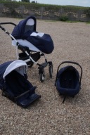 Wózek 3w1 JASNY KOŁA POMPOWANE 