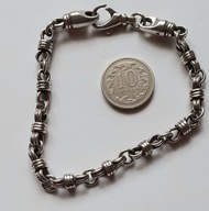 Vintage*używana, srebrna bransoletka -srebro 925