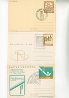 Zielona Góra 1-kartki z kasownikami okolicznościowymi