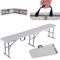 ŁAWKA SKŁADANA WALIZKA 180CM | OGRODOWA CATERINGOWA BANKIETOWA NAMIOT OGRÓD