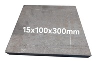 Blacha stalowa płaskownik formatka z blachy 15mm 100x300mm
