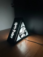 Lampka LED Harry Potter Insygnia Śmierci | Prezent dla fana |Świat Magii 3D