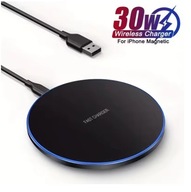 Bezprzewodowa ładowarka indukcyjna LED 30W | Podkładka + stojak na telefon