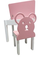 Stolik z otwieranym blatem i krzesełko dla dzieci