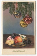 BOŻE NARODZENIE - CHOINKA Z BOMBKAMI, ŚWIĄTECZNE SMAKOŁYKI - DREZNO - 1953