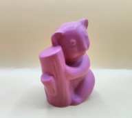 PANDA RÓŻOWA tuli pień drzewa ;) PORCELANA b