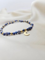 Bransoletka z kamieni naturalnych LAPIS LAZULI i SZAFIR