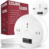 CZUJNIK CZADU TLENKU WĘGLA LCD DETEKTOR CO ALARM WYKRYWACZ CERTYFIKOWANY