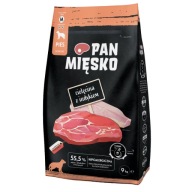 Pan Mięsko karma sucha dla psa cielęcina z indykiem chrupki M 9kg