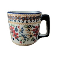 KUBEK MAGDA NISKI CERAMIKA BOLESŁAWIEC UNIKAT DEK. DPLC