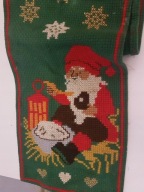KILIM MAKATKA HAFTOWANA DO POWIESZENIA SKANDYNAWSKA ŚWIĄTECZNA