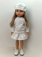 Ubranko komplet zestaw dla lalki Paola Reina 32cm bluza spódnica beret 3w1