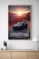 Plakat Chevrolet Corvette C8 bez ramy 50 x 70 cm