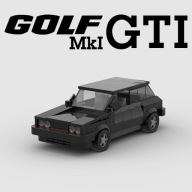 Volkswagen Golf MK1 GTI - ZESTAW 329 KLOCKÓW | IDEALNY NA PREZENT