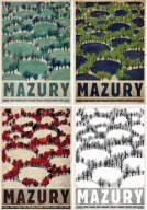 Plakat Polska Mazury Jesień Zima Wiosna Lato Ryszard Kaja 98x68