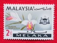 MALEZJA MELAKA 1965 storczyki czyste**