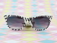 nowe okulary przeciwsłoneczne zebra retro vintage