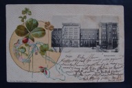 GŁOGÓW / Glogau Kriegeschule 1906r. Tłoczona Ozdobna