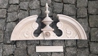 Korona ,górka rzeźbiona do zegara lub mebla 38 cm