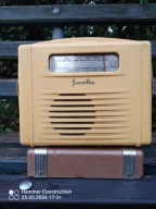 Radio lampowe SZAROTKA SD z zasilaczem sieciowym PRL