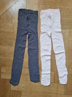 2x rajstopy * jasny róż i szare * NOWE