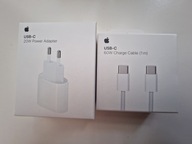 APPLE Ładowarka 20W + Kabel USB-C/USB-C (oryginał)
