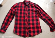 FSBN koszula M pachy 106cm krata czerwona czarna