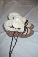 buty trekkingowe skóra - futerko rozm 39