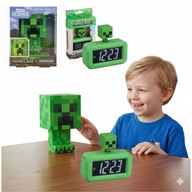 ZESTAW LAMPKA MINECRAFT CREEPER + BUDZIK ALARM ICONS ORYGINALNA DLA DZIECI