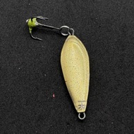 HyRyczki - błystka podlodowa pionowa - mosiężna z malowanym tyłem